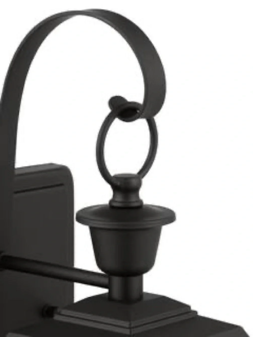 Outdoor Wall Lantern in Black - Classic Lantern Sconce